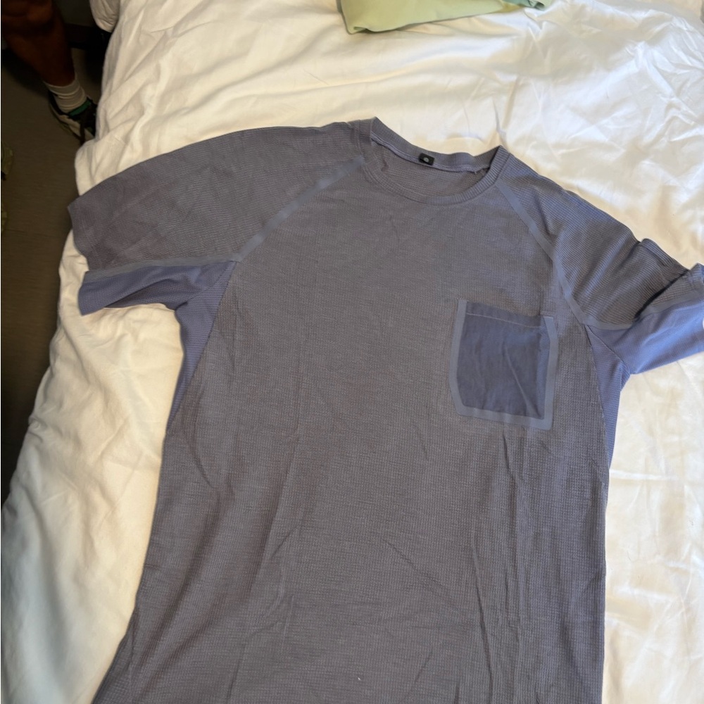 Men's Blue T-Shirt with Pocket
